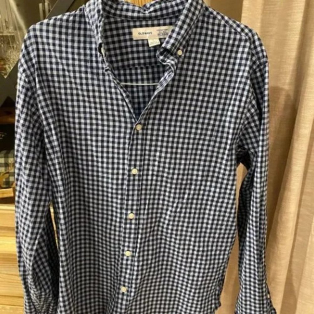 Men's Button Up Shirt Long Sleeve Black